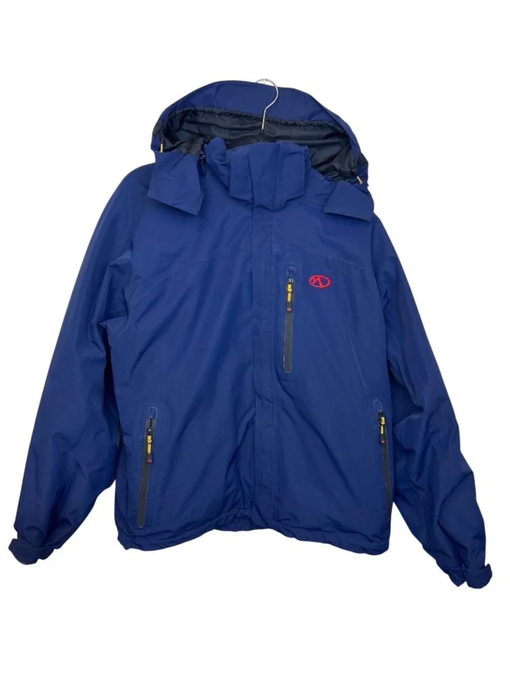 Marker Gore-Tex Snowboarding Jacket Men's S Blue Hooded Waterproof Ski Coat